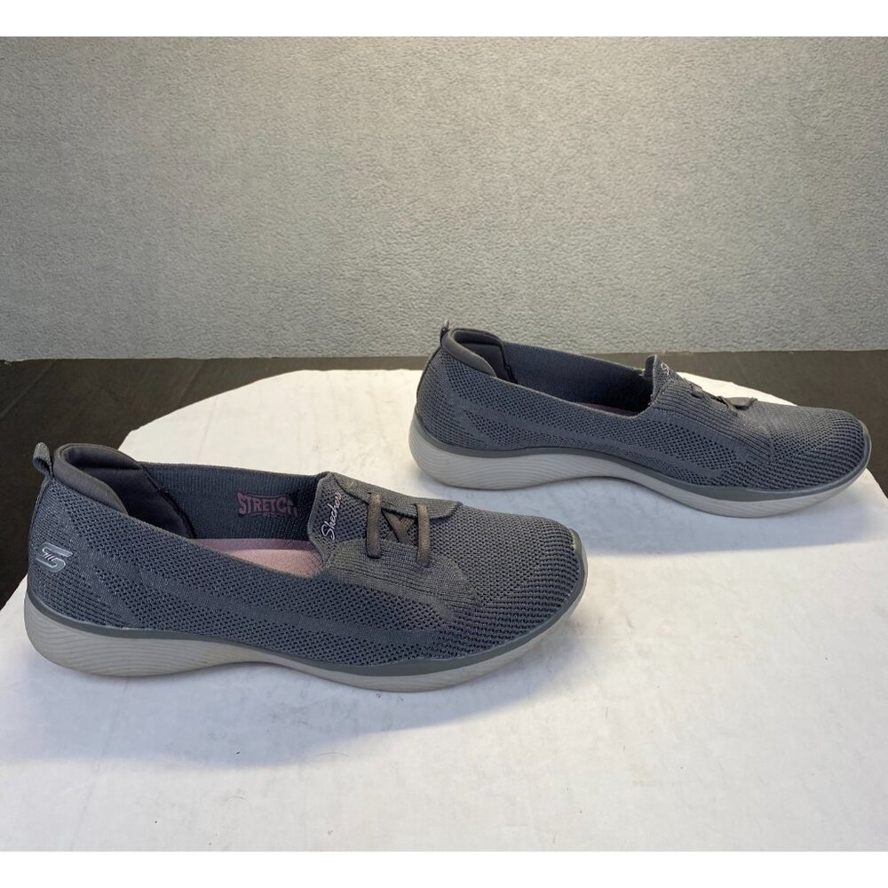 Skechers Stretch Women's Sneaker, Grey, Size 9.5,Lighweight,Comfort - Picture 3 of 15